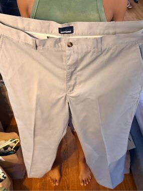 Basic Editions Light Khaki Straight Leg Chinos